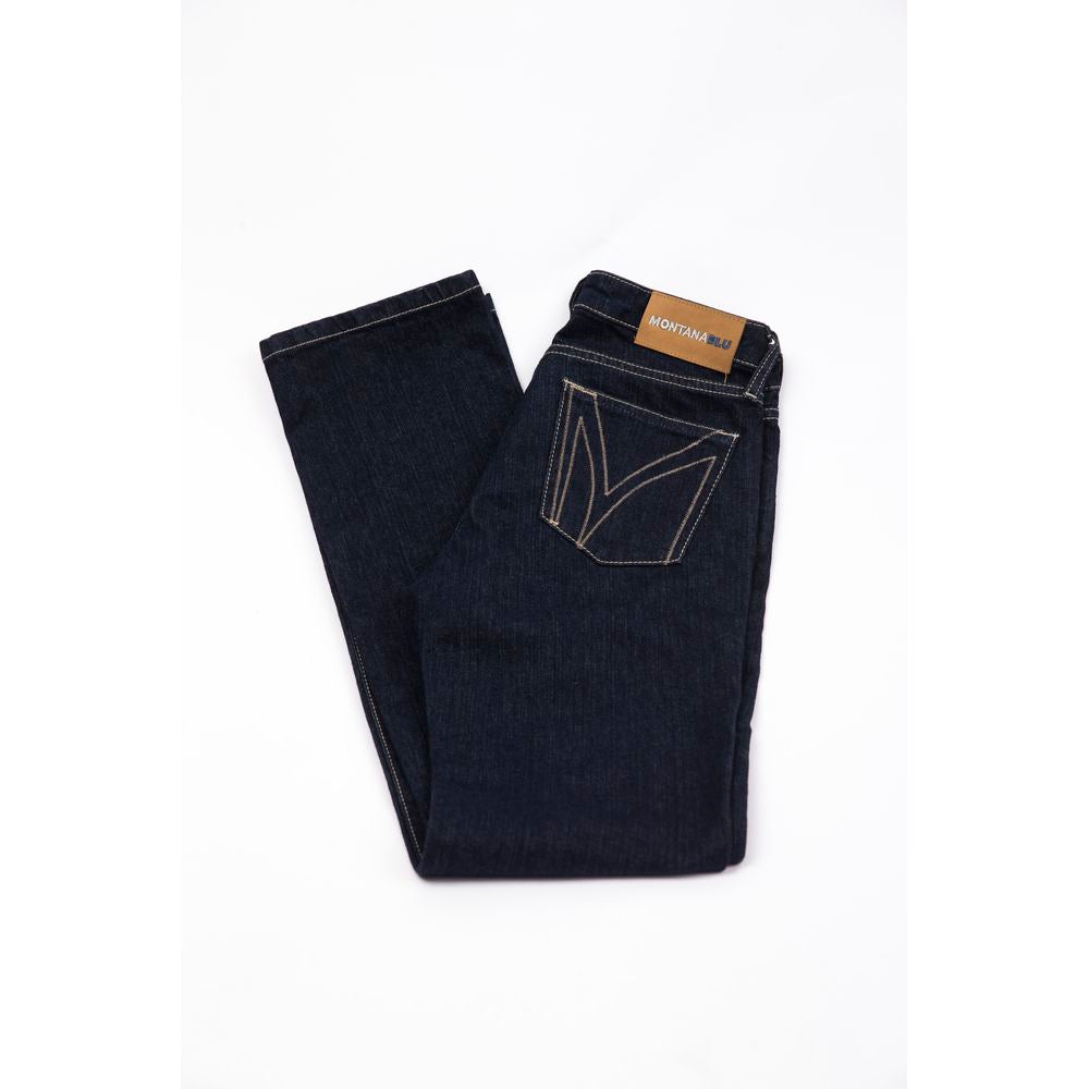 Blaue Baumwolljeans für Damen