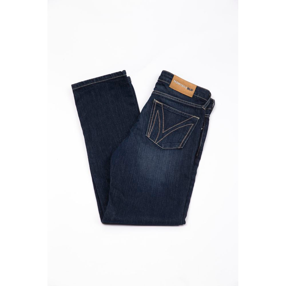 Blaue Baumwolljeans für Damen