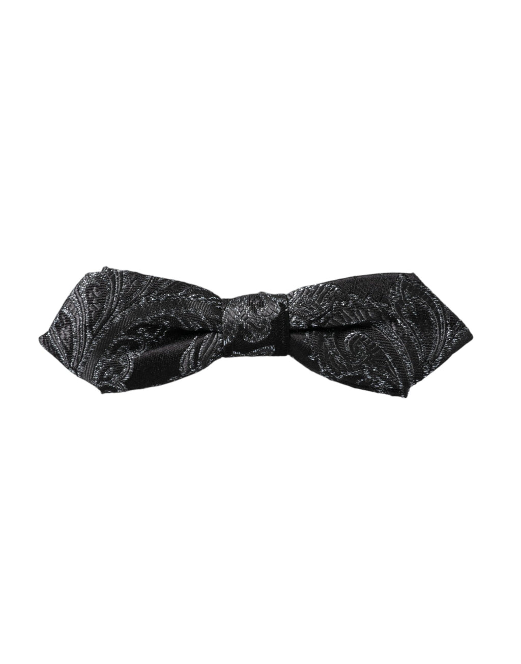 Schwarze Herrenfliege aus Seidenjacquard mit verstellbarem Hals