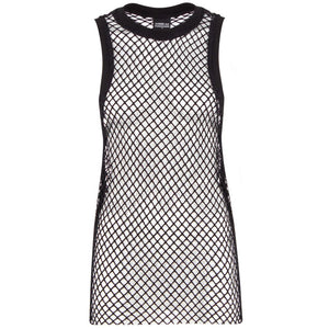 Schwarze Polyester-Oberteile und T-Shirts