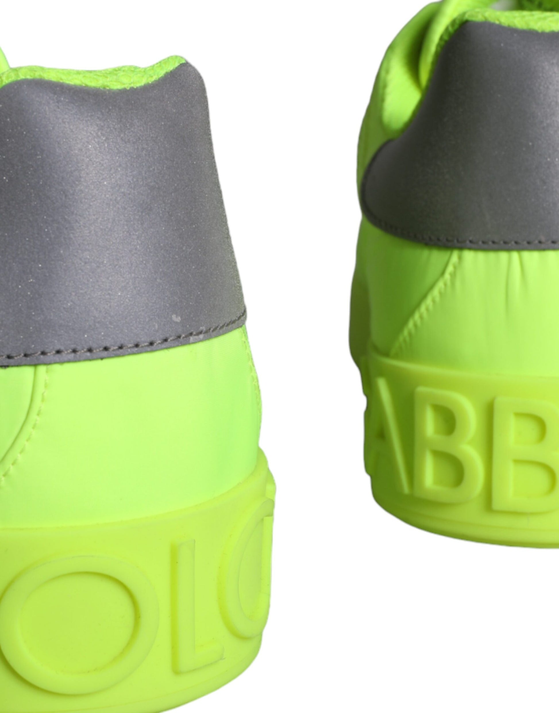 Neongrüne Logo Tape Low Top Sneakers Schuhe