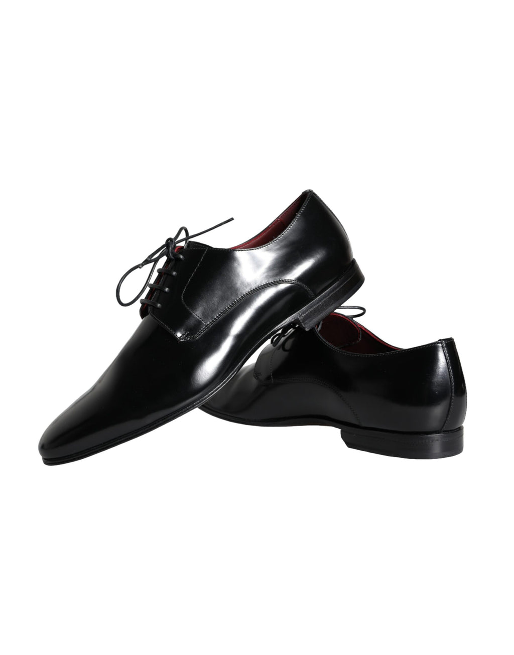 Schwarze Derby-Schuhe aus Kalbsleder für Herren