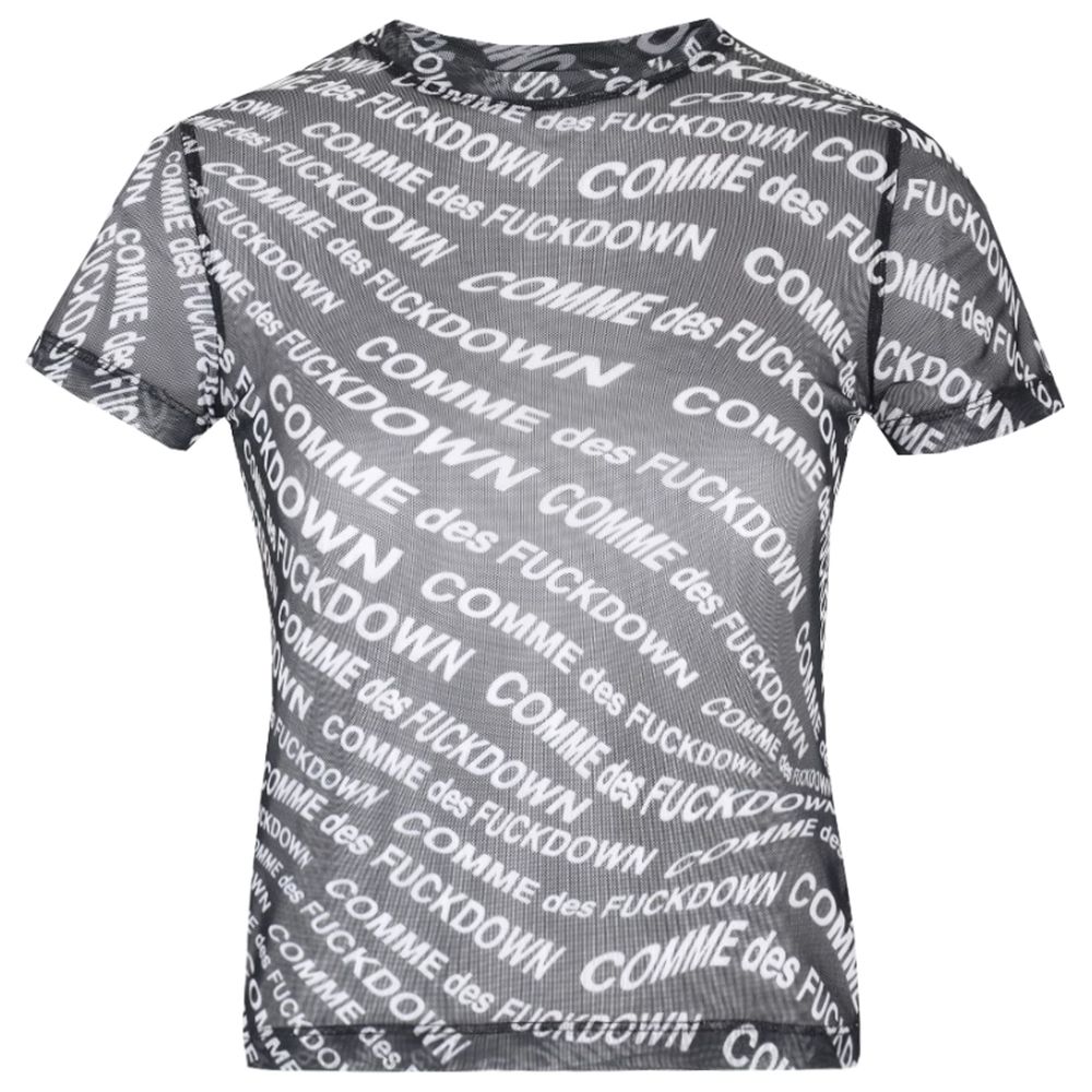 Schwarze Polyester-Oberteile und T-Shirts