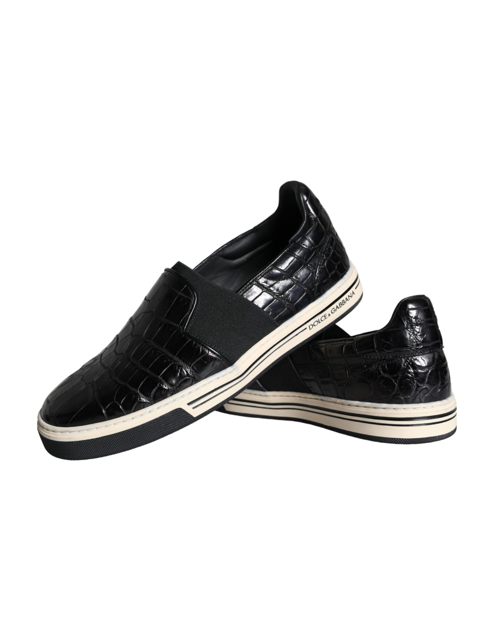 Schwarze Leder-Loafer-Hausschuhe, Freizeitschuhe