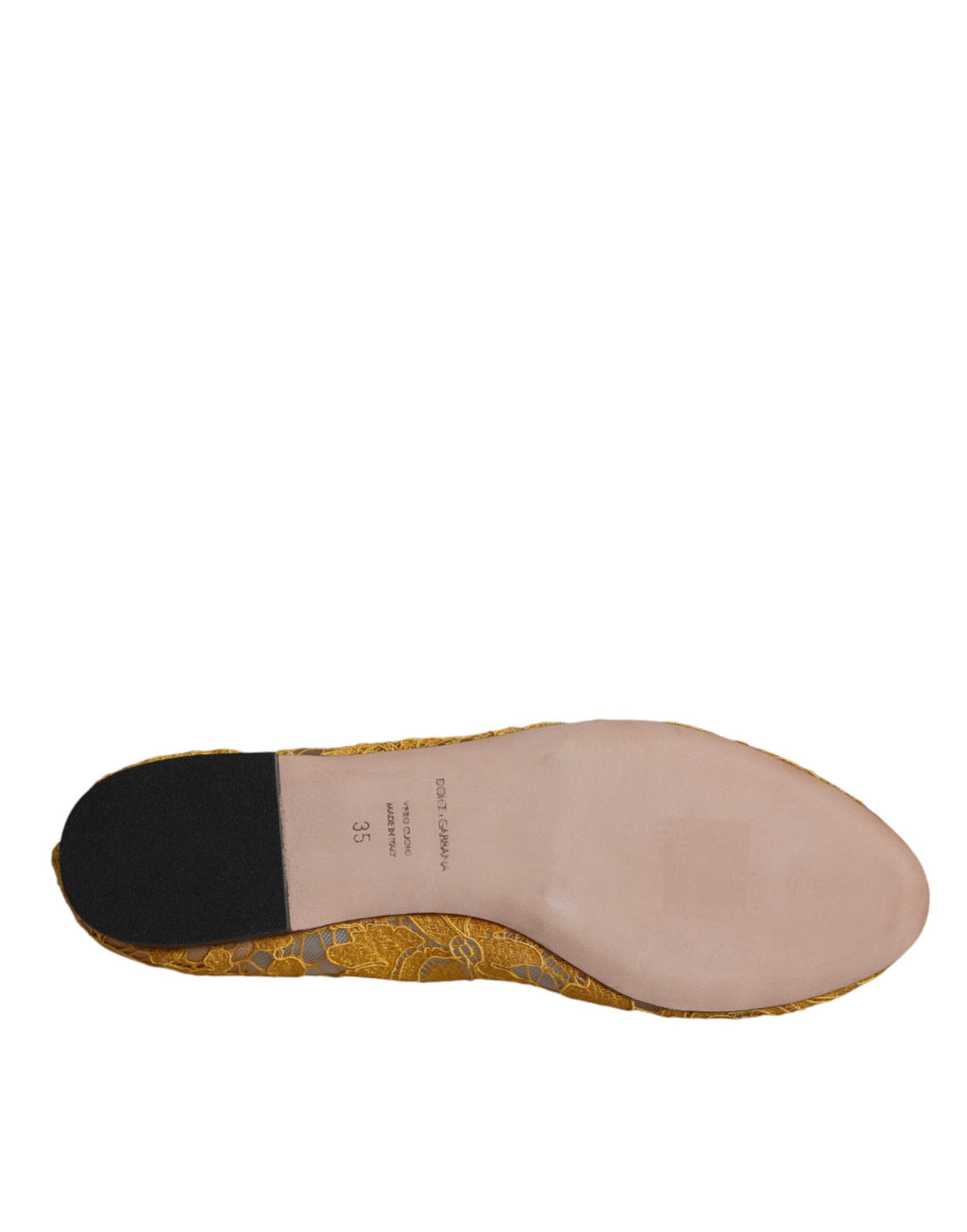 Senfgelbe Loafer-Schuhe mit Kristallen und Spitze