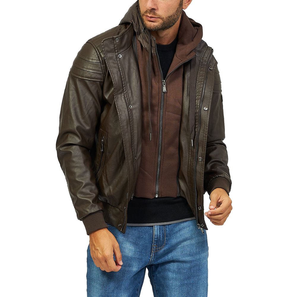 Braune Polyethylenjacke