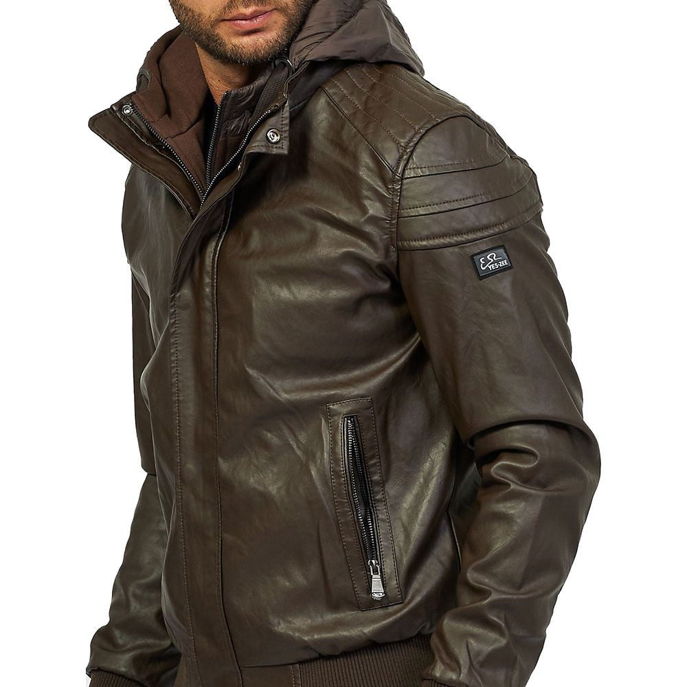 Braune Polyethylenjacke