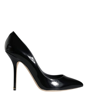 Schwarze Bellucci Pumps aus Lackleder mit Absatz