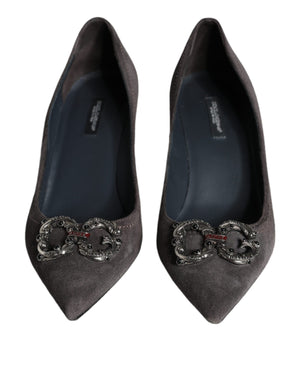 Graue Amore Wildleder Bellucci Heels Pumps Schuhe