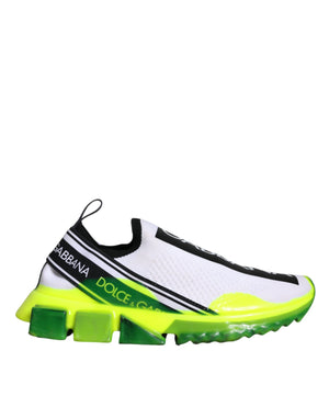 Weiß Gelb Slip On Sorrento Sneakers Schuhe
