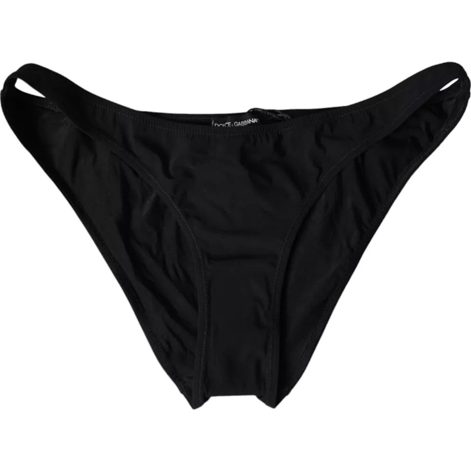 Schwarzer Nylon-Bademode-Strandbekleidungs-Bikini