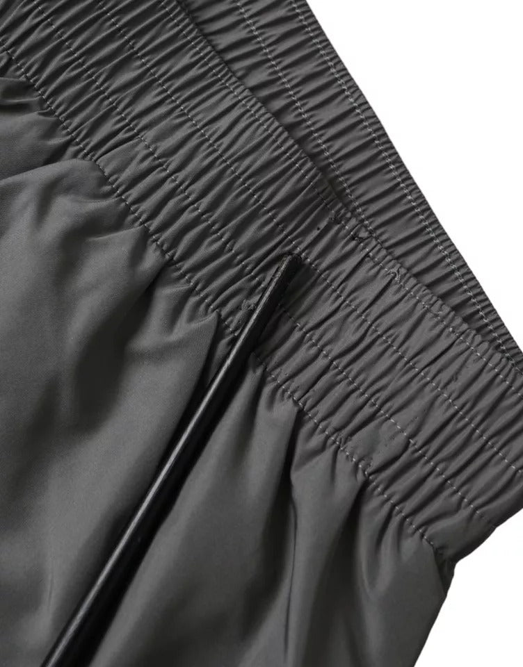 Dunkelgraue Polyester Beachwear Shorts Bademode Herren