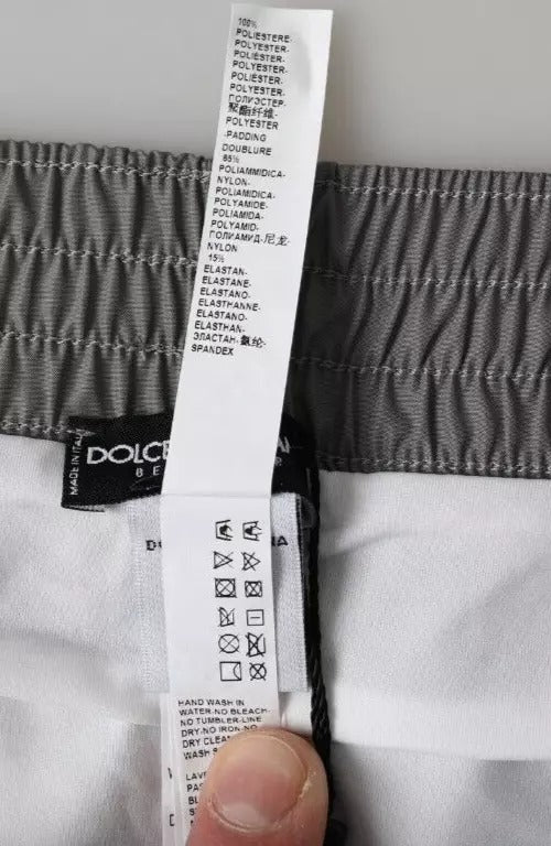 Dunkelgraue Polyester Beachwear Shorts Bademode Herren