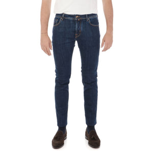 Blaue Jeans und Hose aus Baumwolle