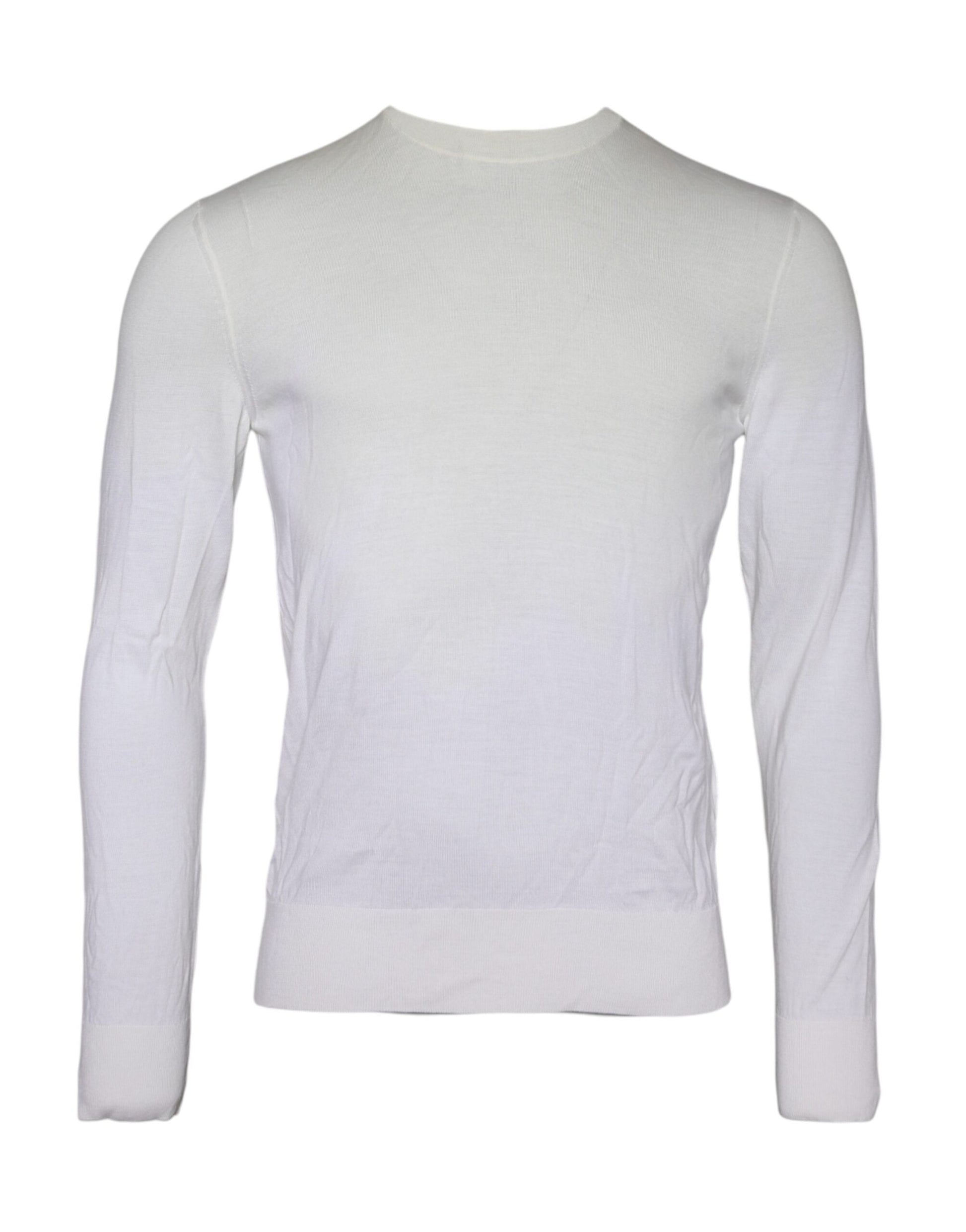 Pullover aus Wolle mit Rollkragen in gebrochenem Weiß