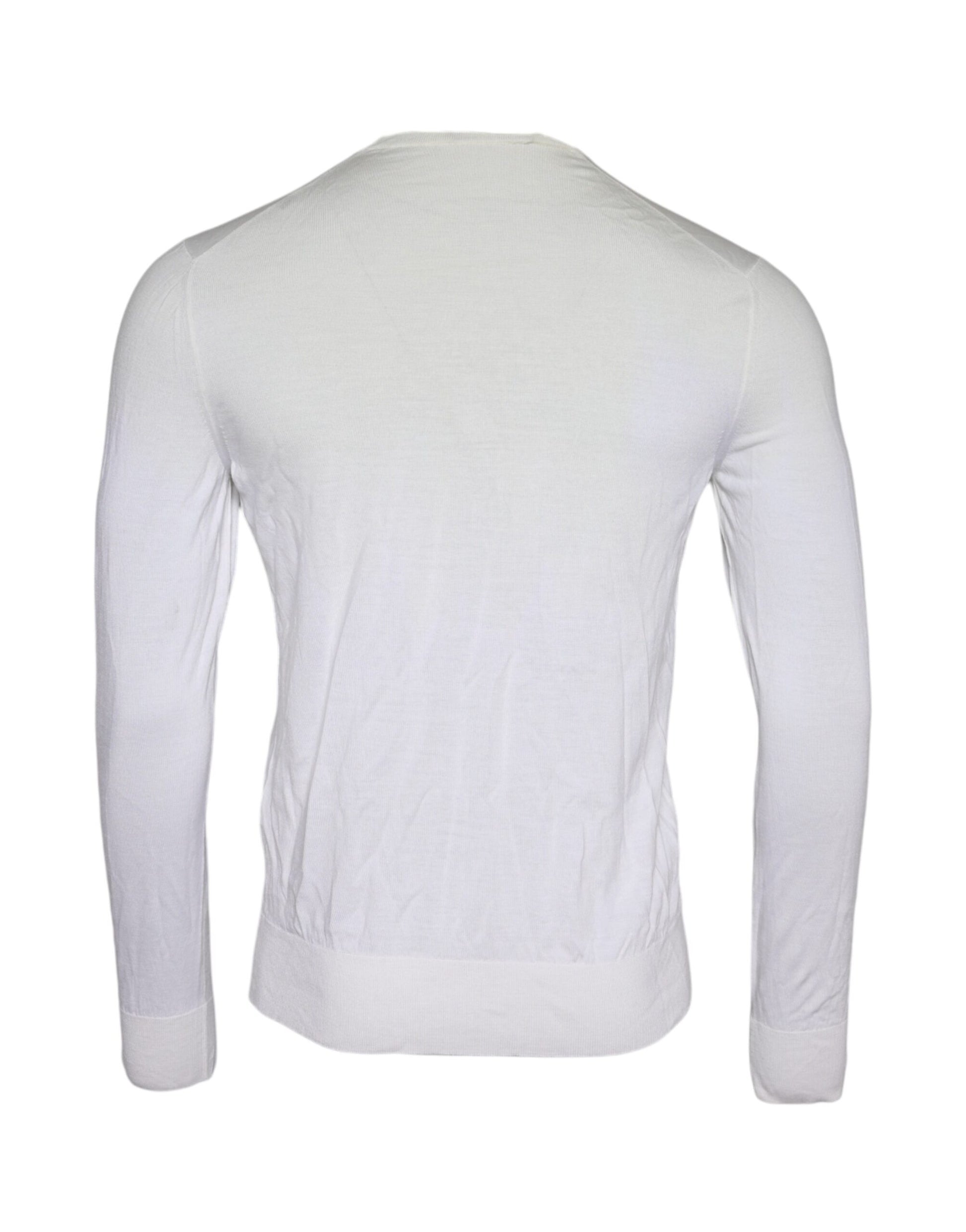 Pullover aus Wolle mit Rollkragen in gebrochenem Weiß