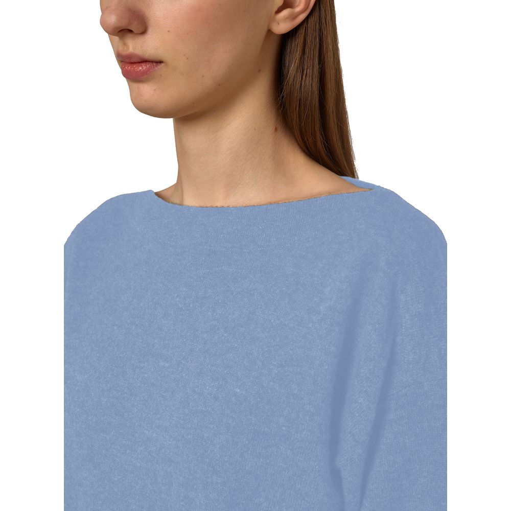 Hellblauer Kaschmirpullover für Damen