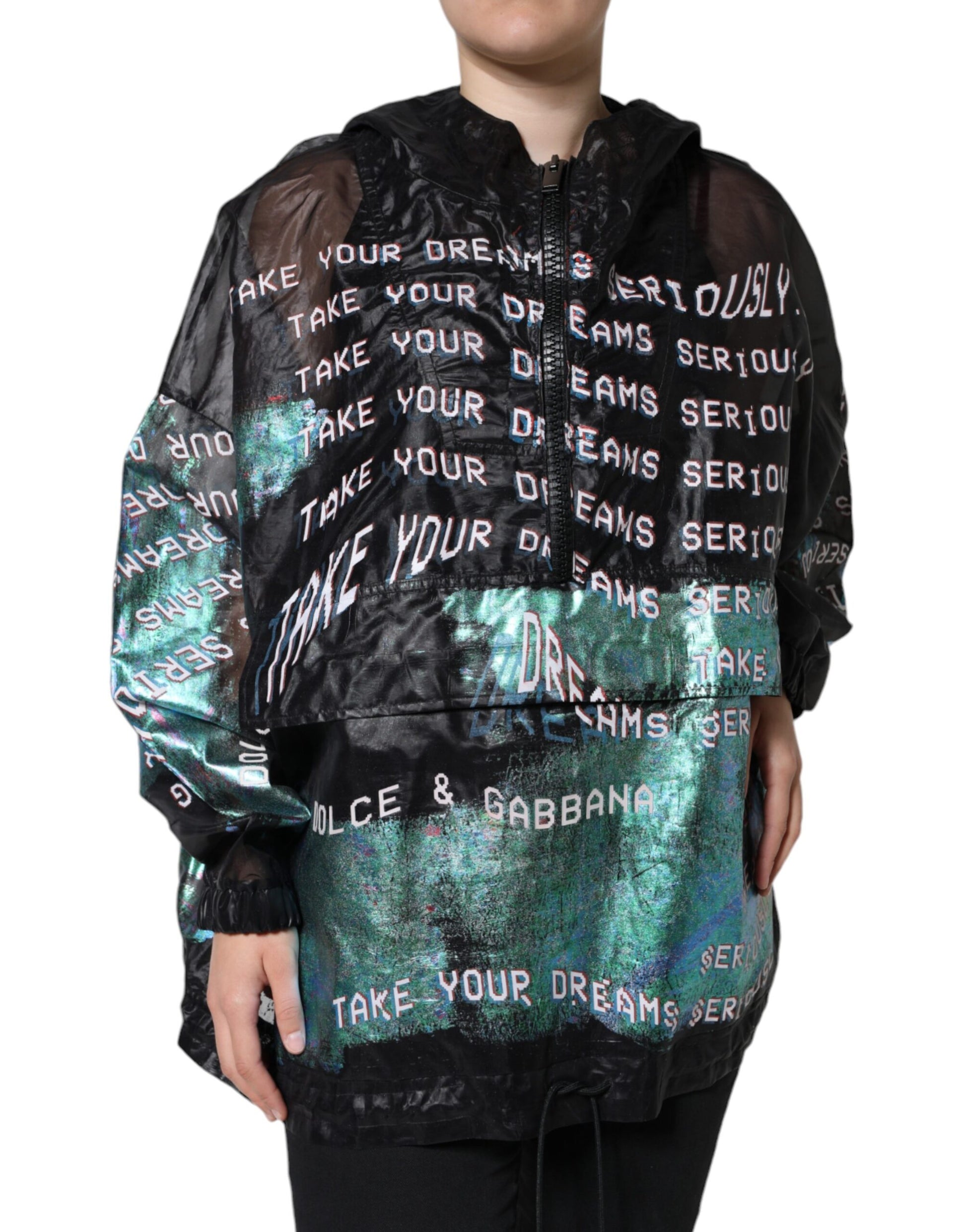 Sweatshirt mit Kapuze und mehrfarbigem Print