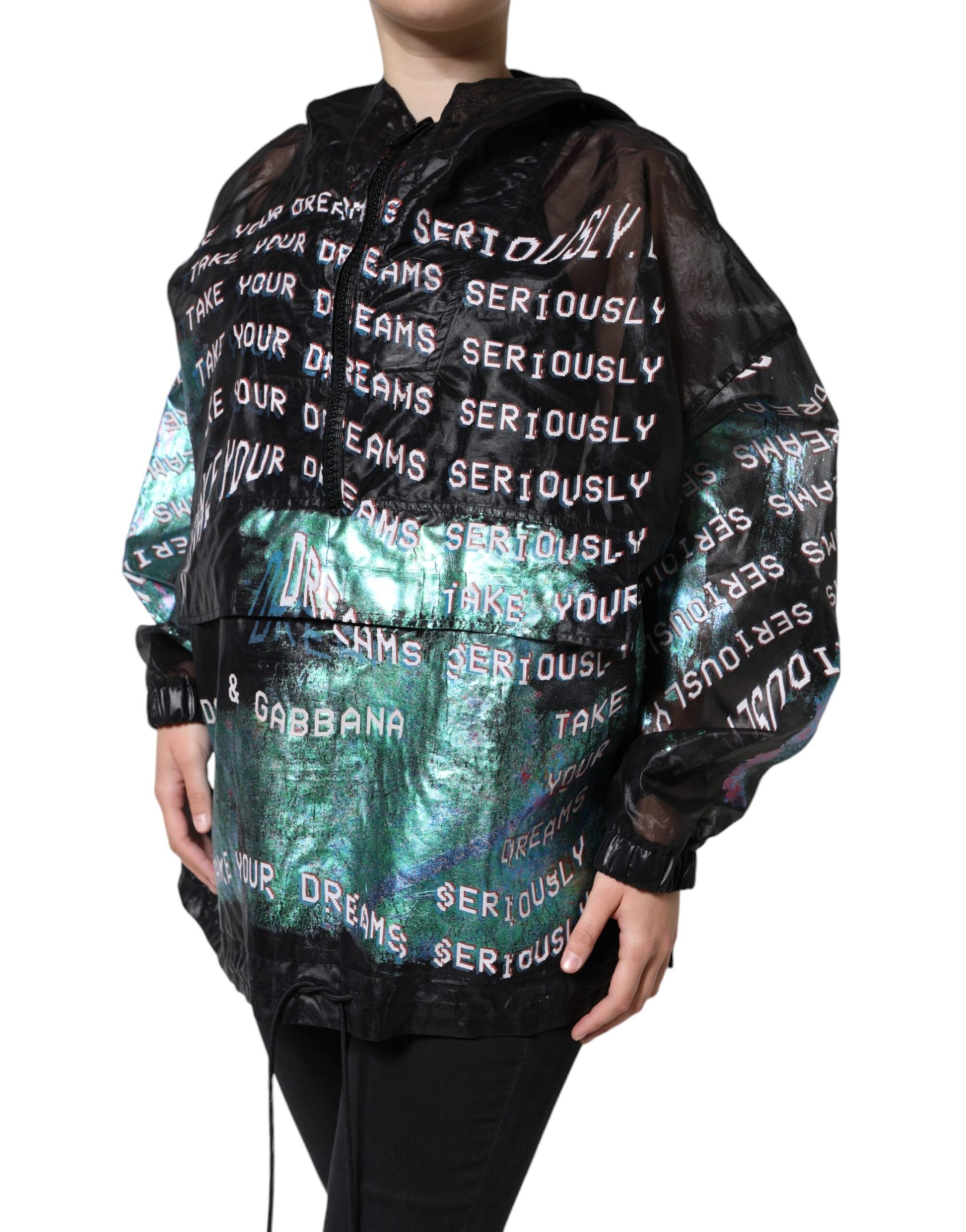 Sweatshirt mit Kapuze und mehrfarbigem Print
