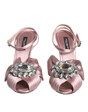 Rosa Keira Kristall Heels Sandalen Schuhe