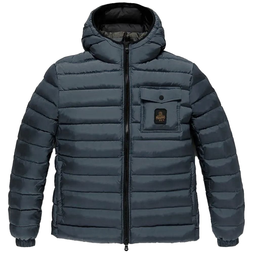 Blue Nylon Men's Jacket