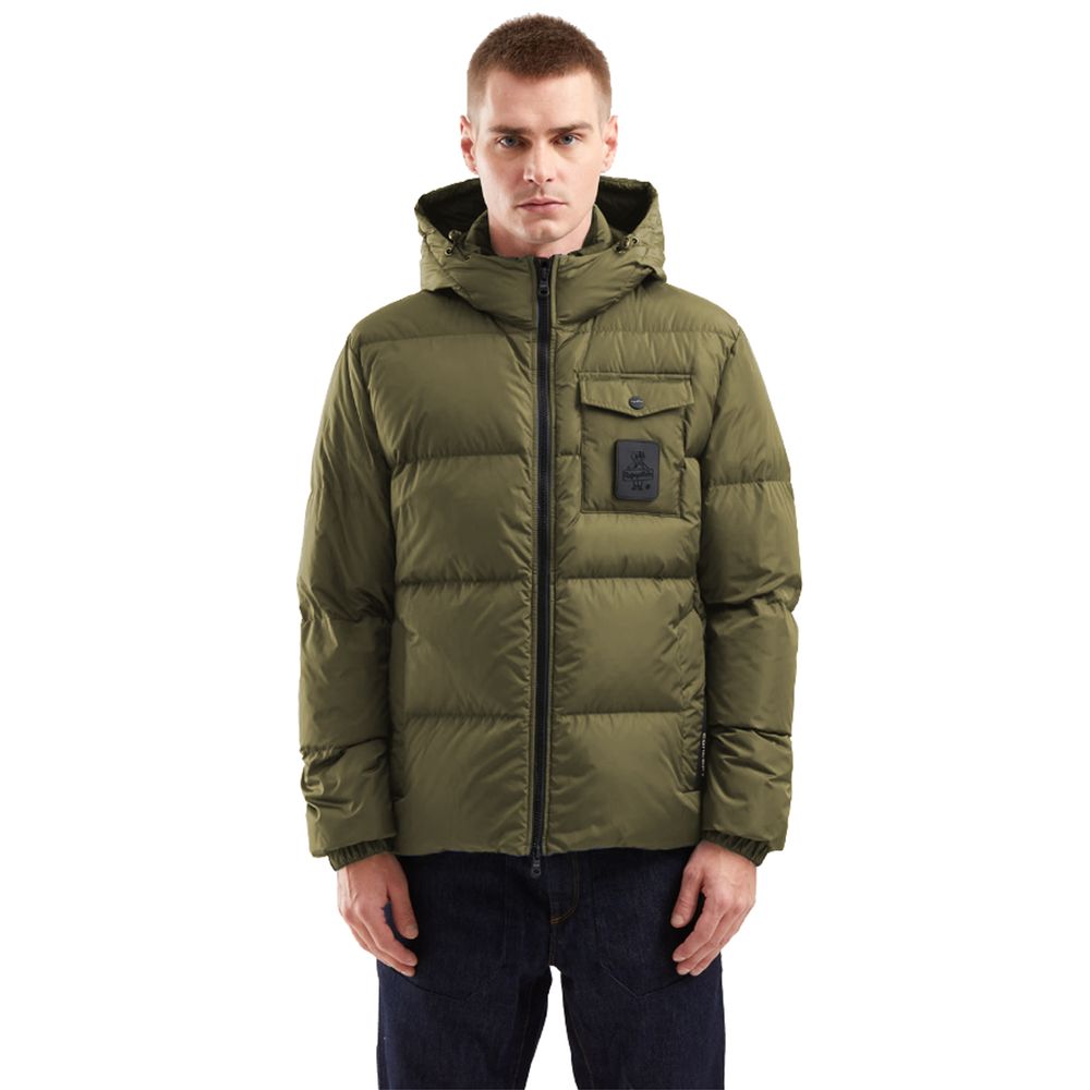 Grüne Nylon Herrenjacke