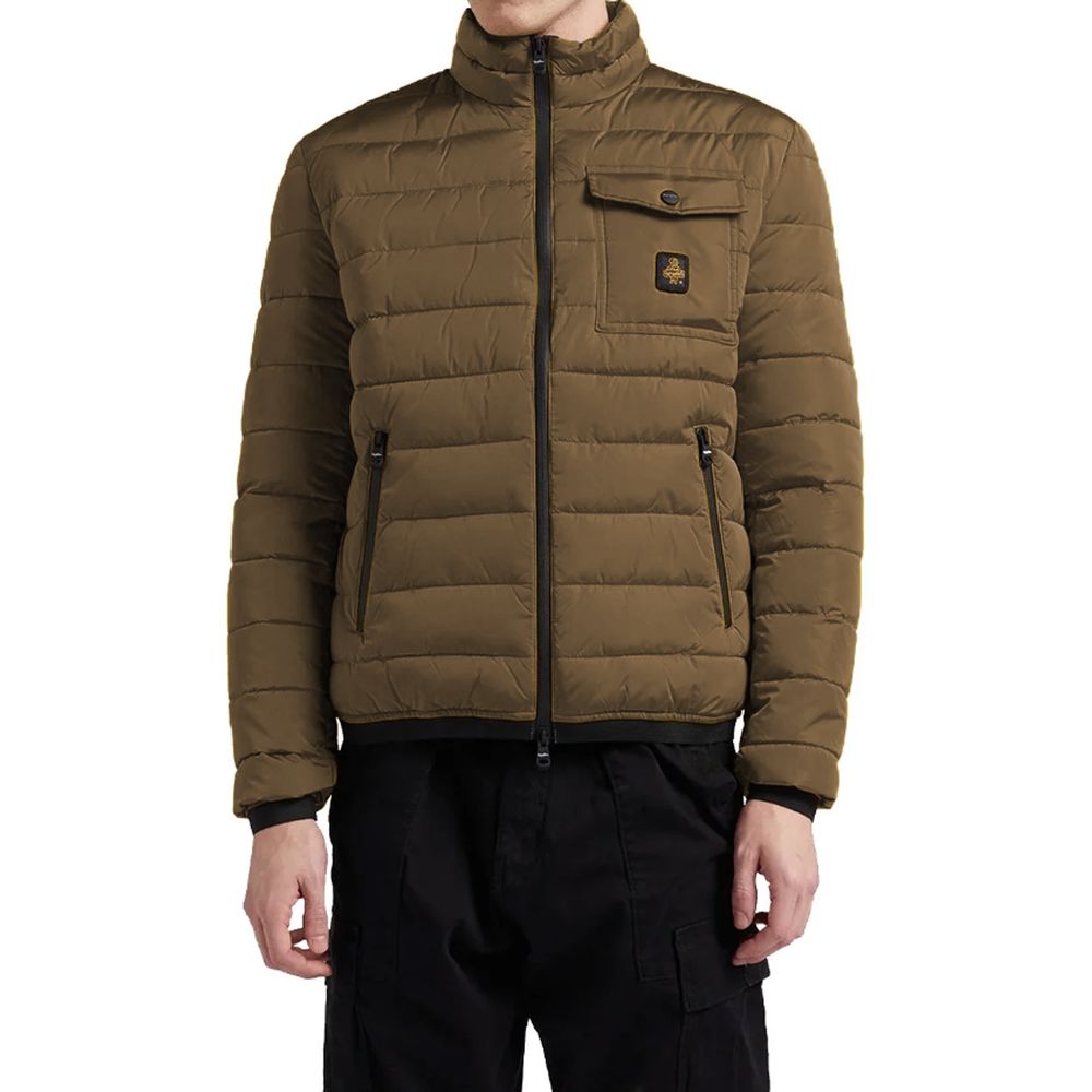 Braune Nylonjacke