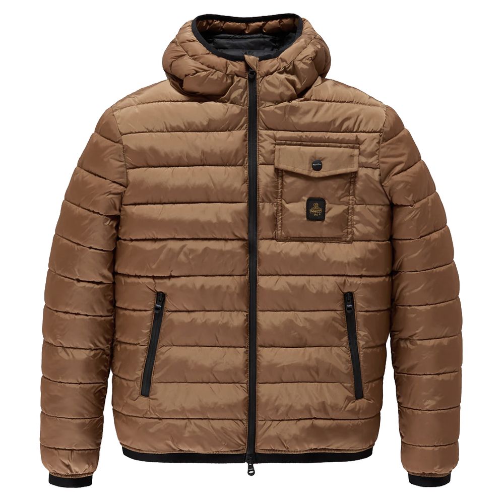 Braune Nylonjacke