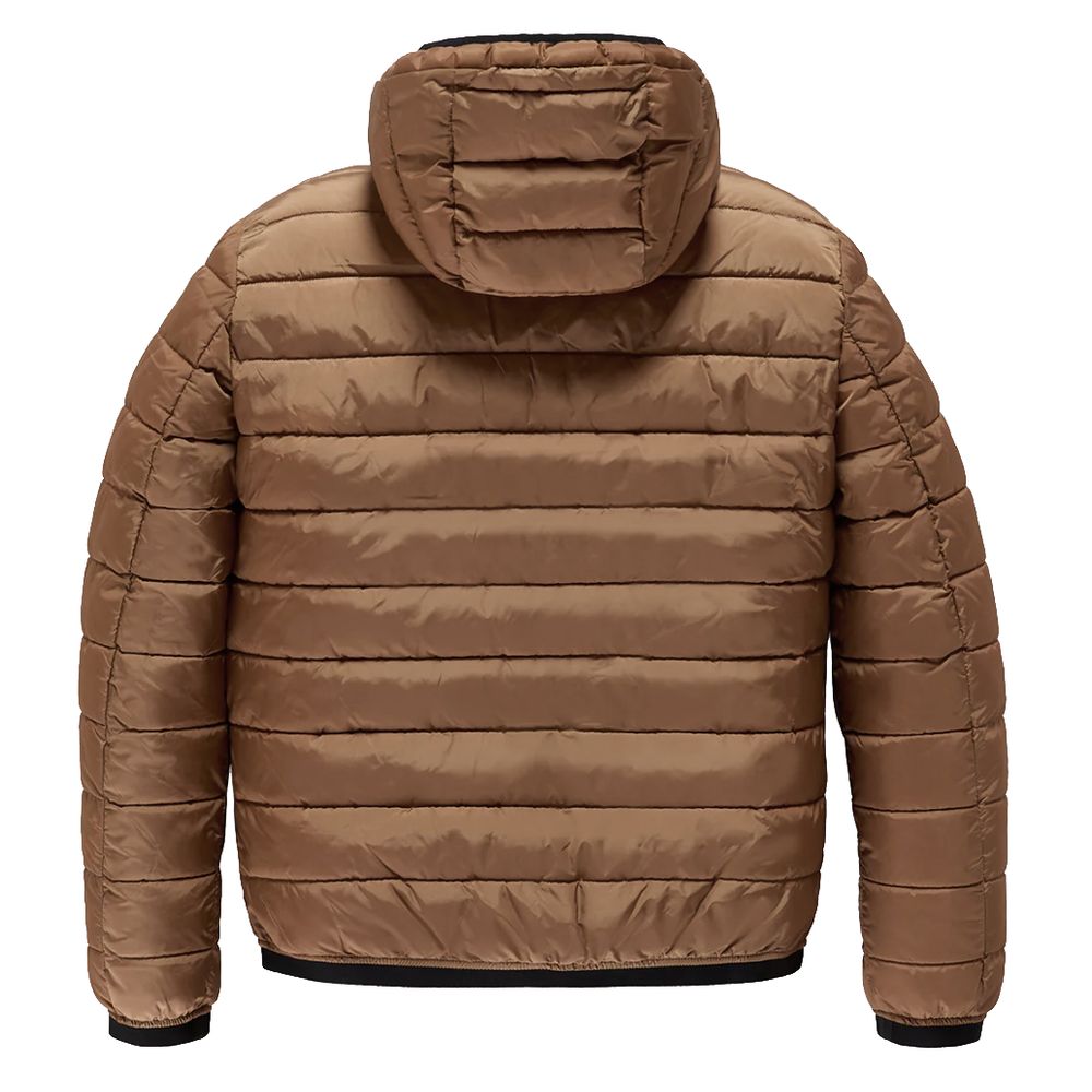 Braune Nylonjacke