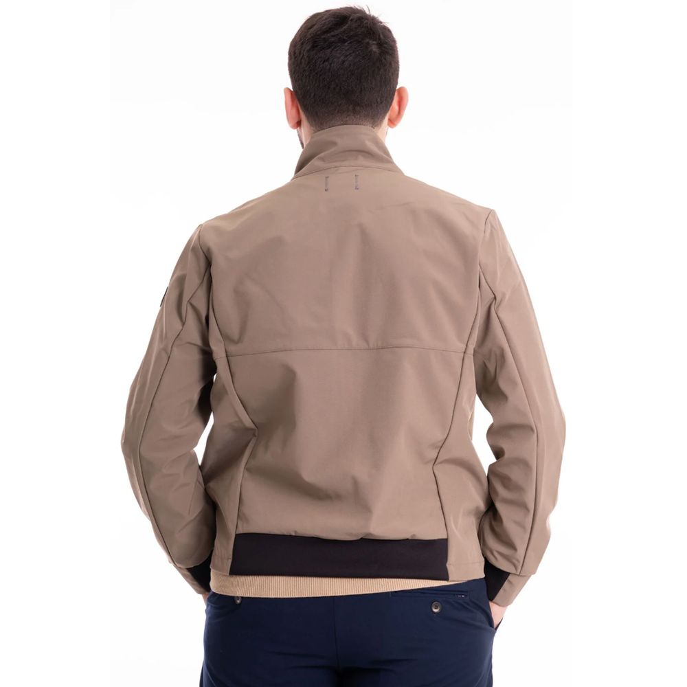 Beige Nylonjacke
