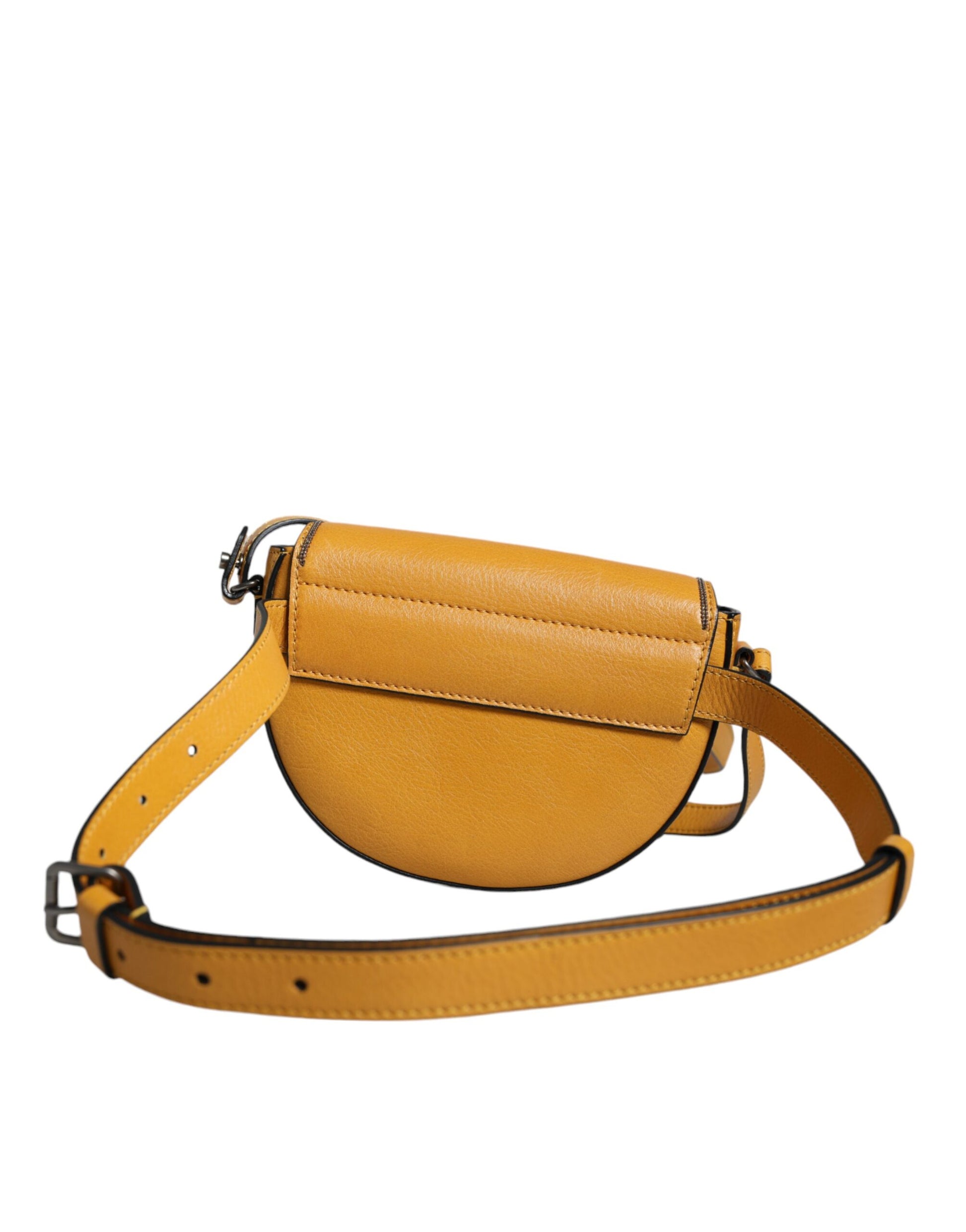 Hellbraune Schultertasche aus Leder mit Logo
