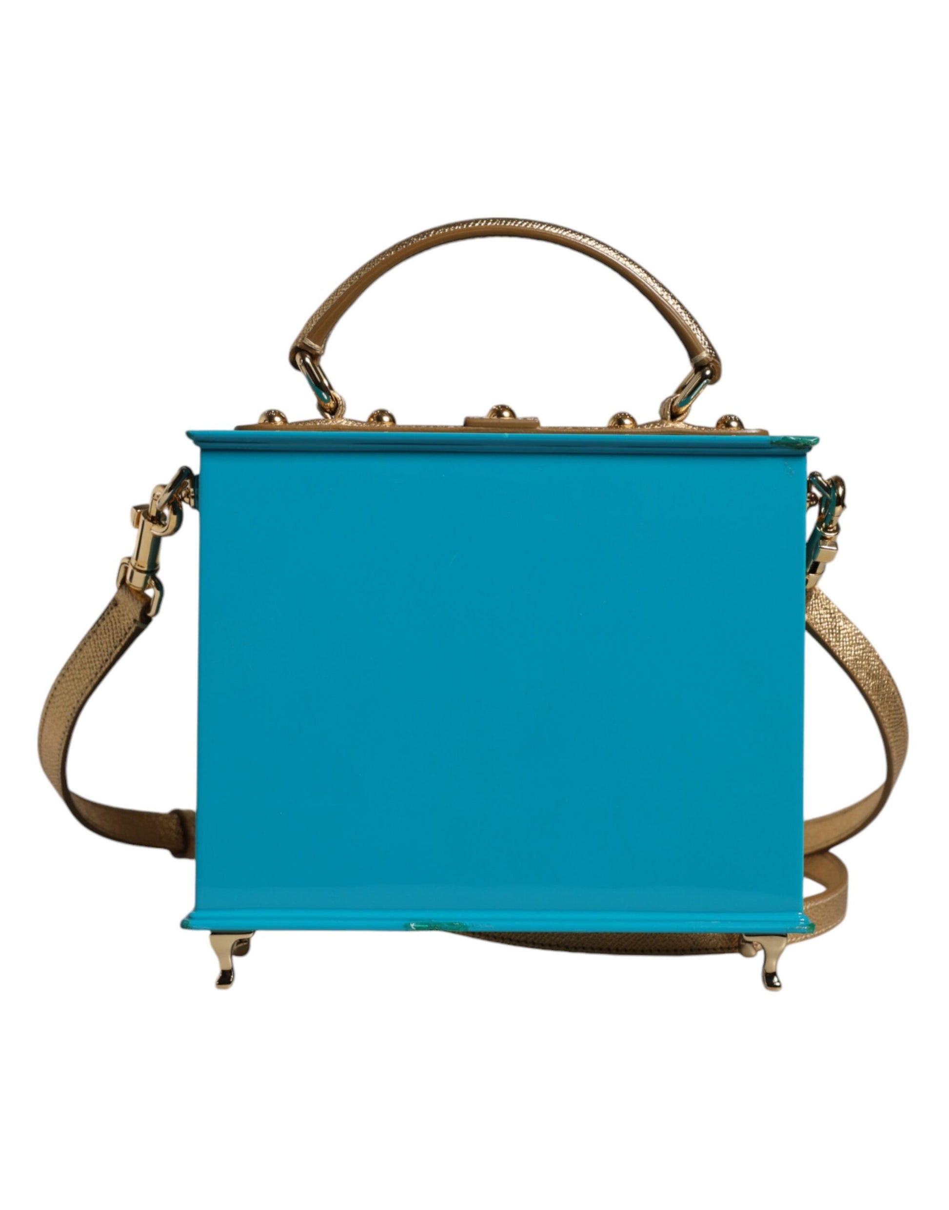 Mehrfarbige Clutch-Umhängetasche aus Holzleder