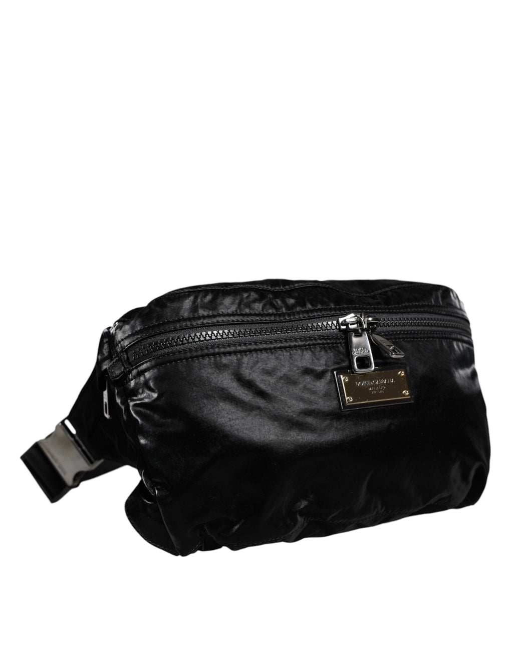 Gürteltasche aus schwarzem Nylongewebe