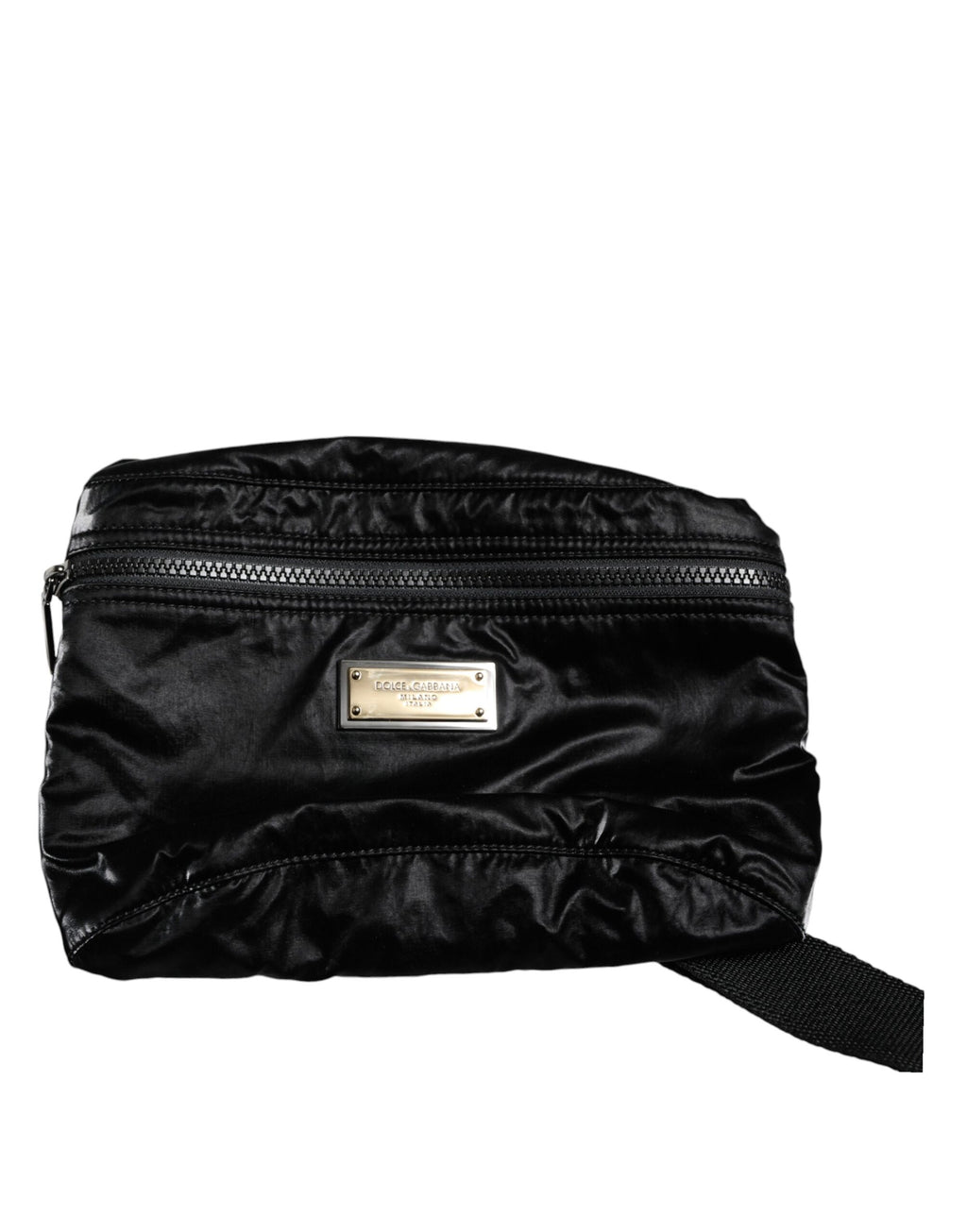 Gürteltasche aus schwarzem Nylongewebe