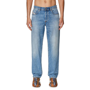 Light Blue Cotton Men's Regular-Fit Jean