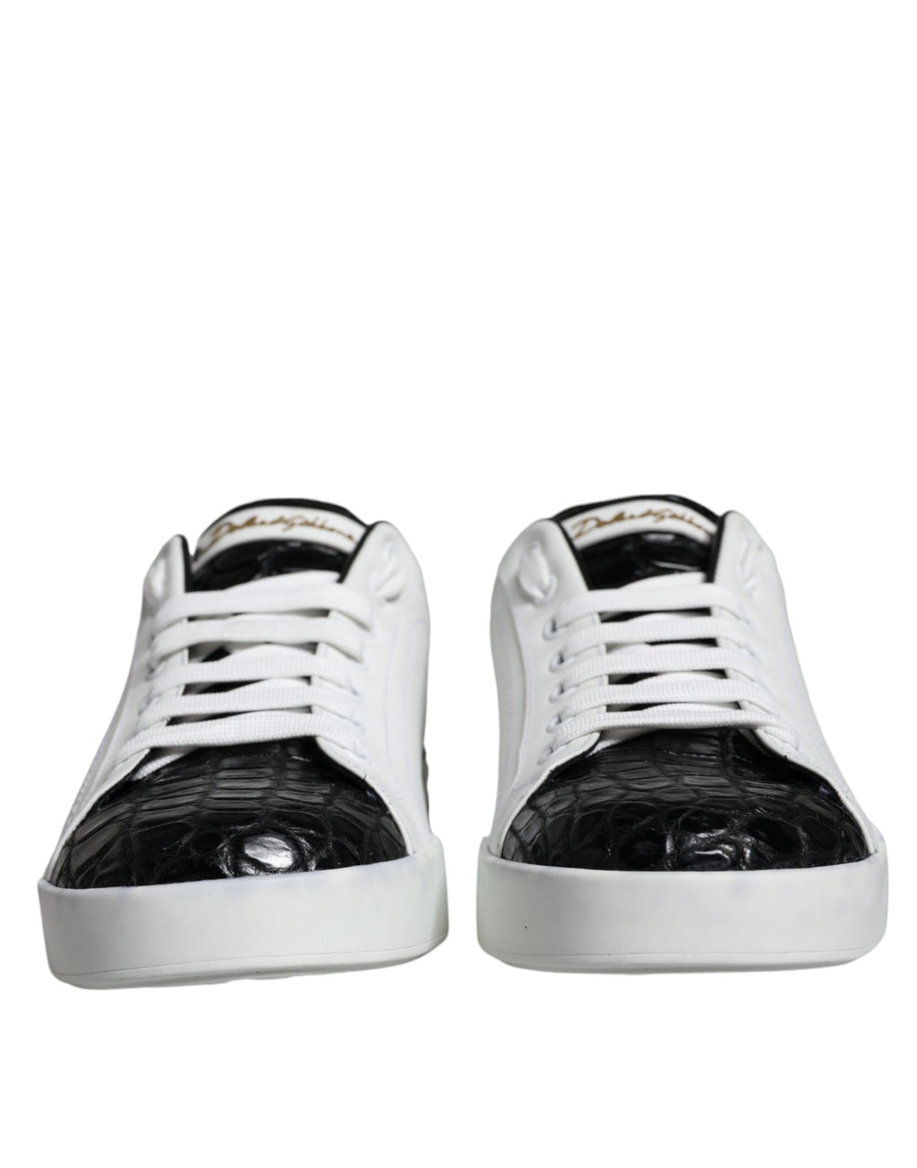 Portofino-Sneakers aus schwarzem Leder mit Logo