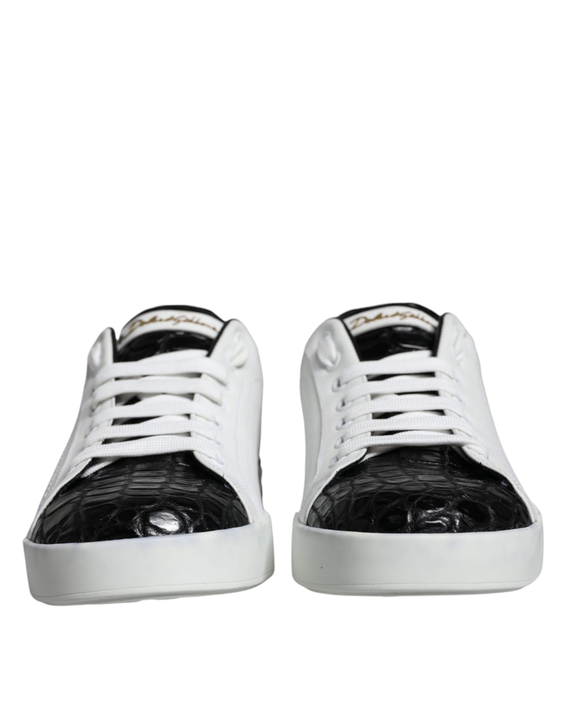 Portofino-Sneakers aus schwarzem Leder mit Logo