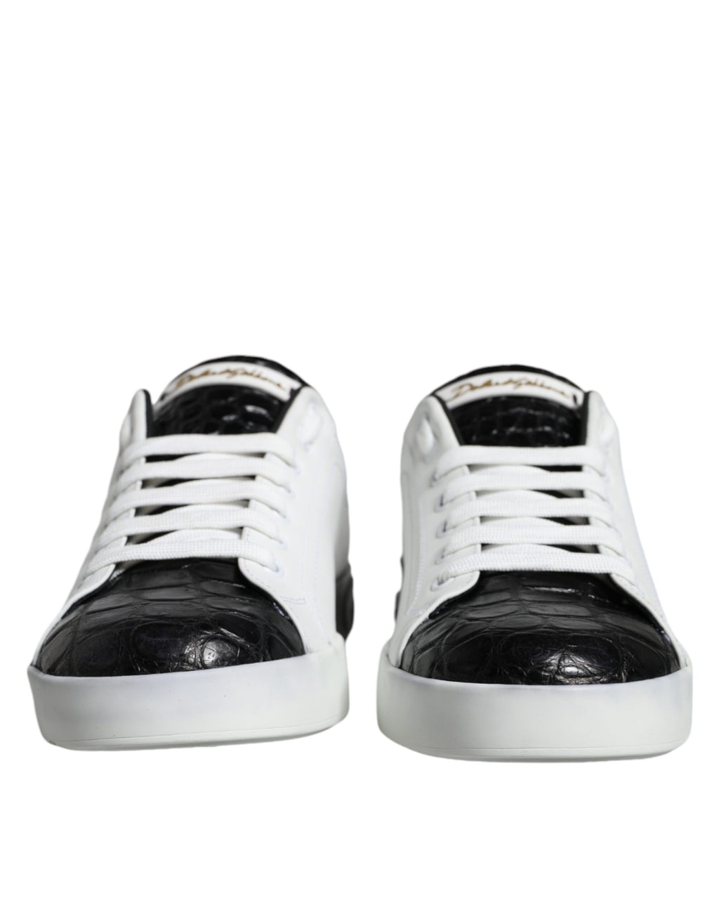 Portofino-Sneakers aus schwarzem Leder mit Logo