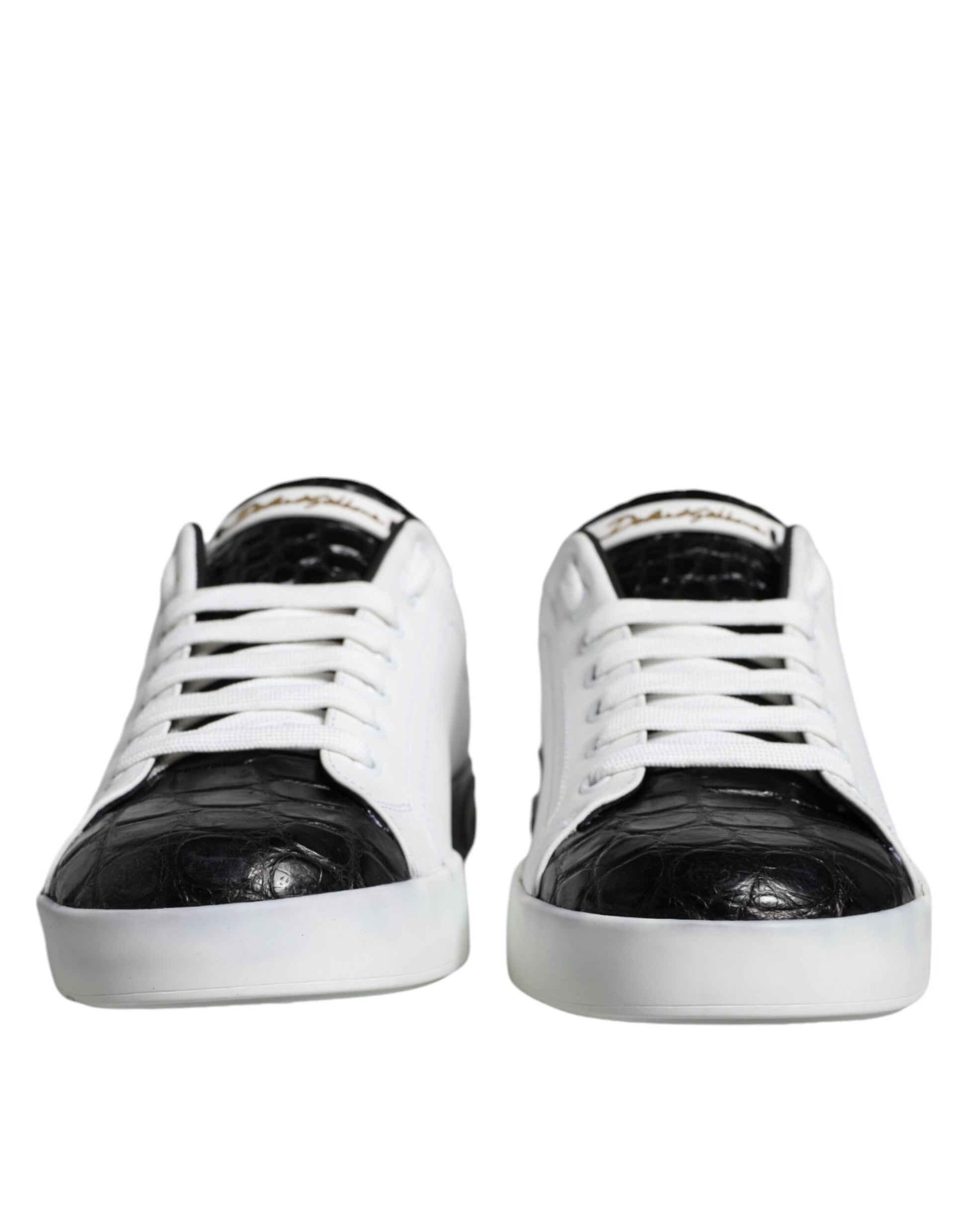 Portofino-Sneakers aus schwarzem Leder mit Logo