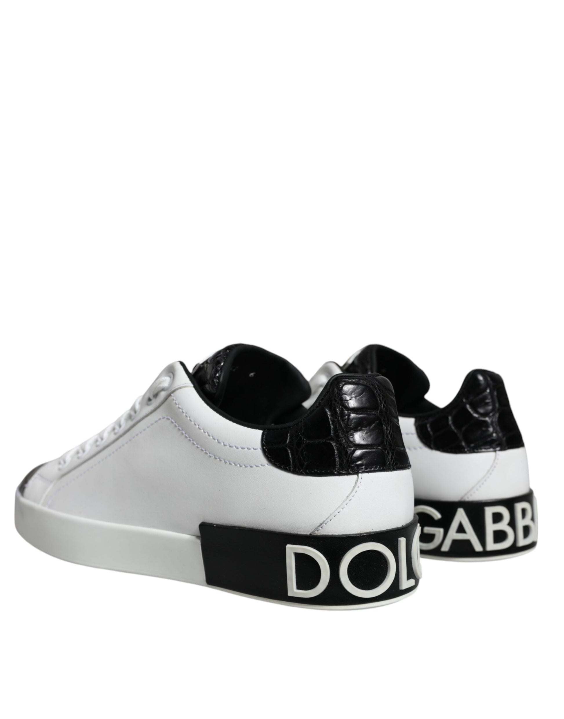 Portofino-Sneakers aus schwarzem Leder mit Logo