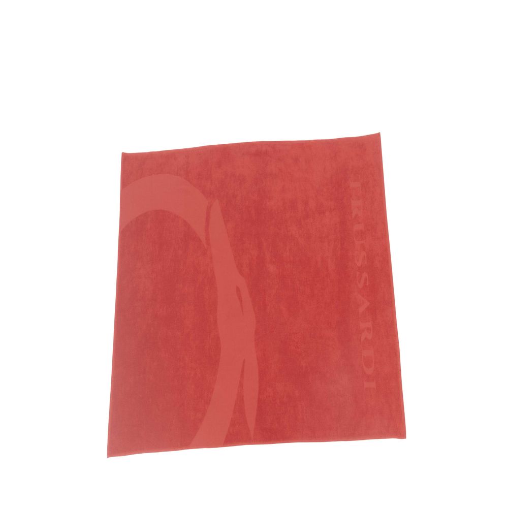 Rotes Herren-Badetuch aus Baumwolle