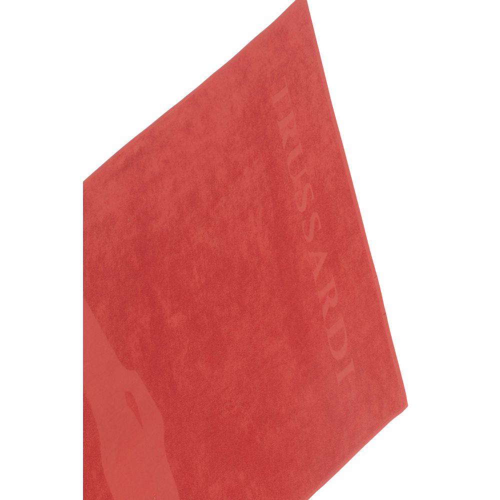 Rotes Herren-Badetuch aus Baumwolle