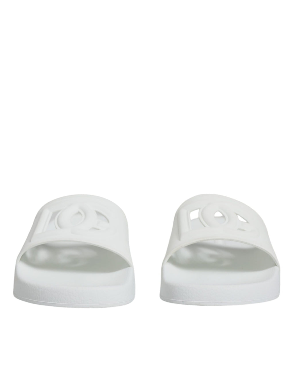 Weiße Gummi-Slides Sandalen Beachwear Schuhe