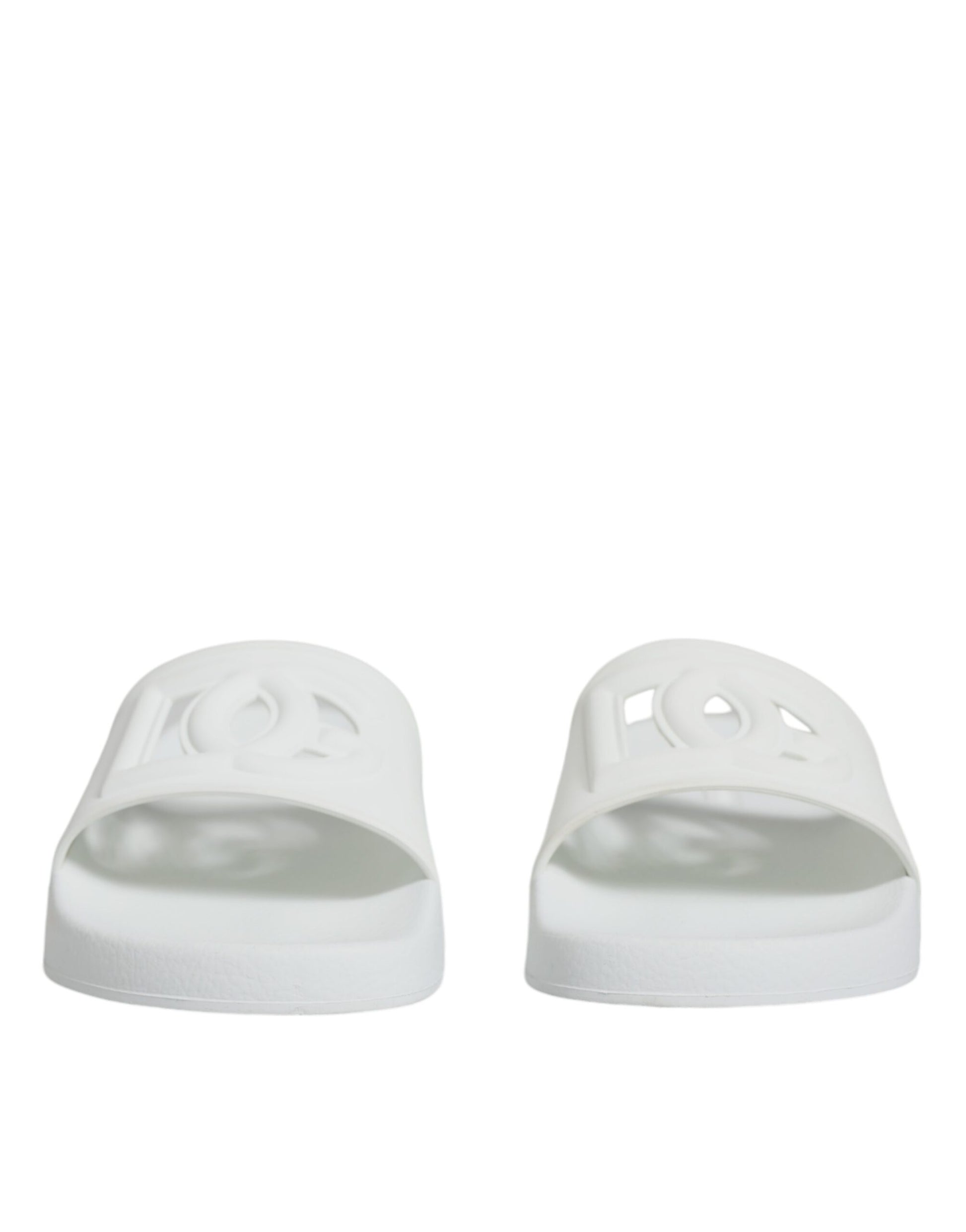 Weiße Gummi-Slides Sandalen Beachwear Schuhe