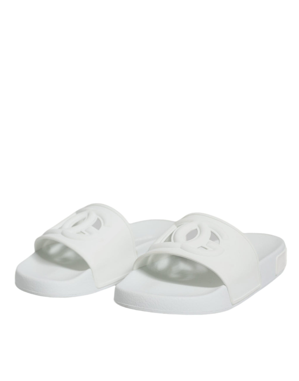Weiße Gummi-Slides Sandalen Beachwear Schuhe