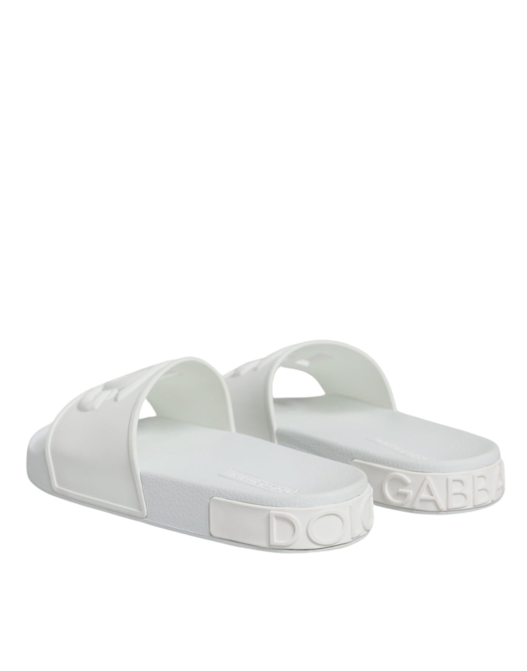 Weiße Gummi-Slides Sandalen Beachwear Schuhe