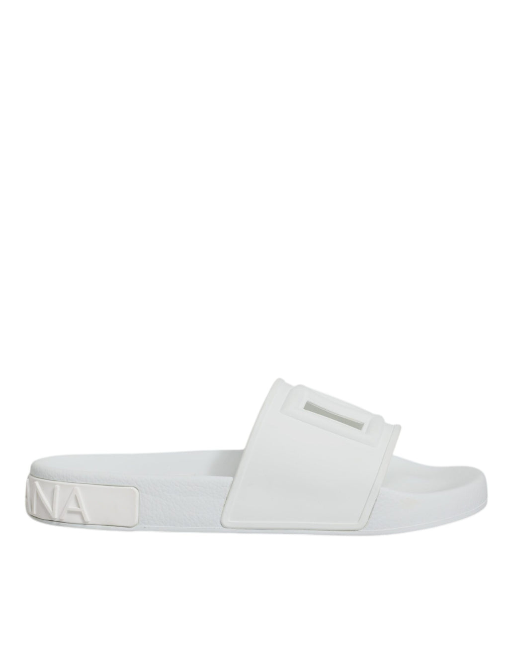 Weiße Gummi-Slides Sandalen Beachwear Schuhe