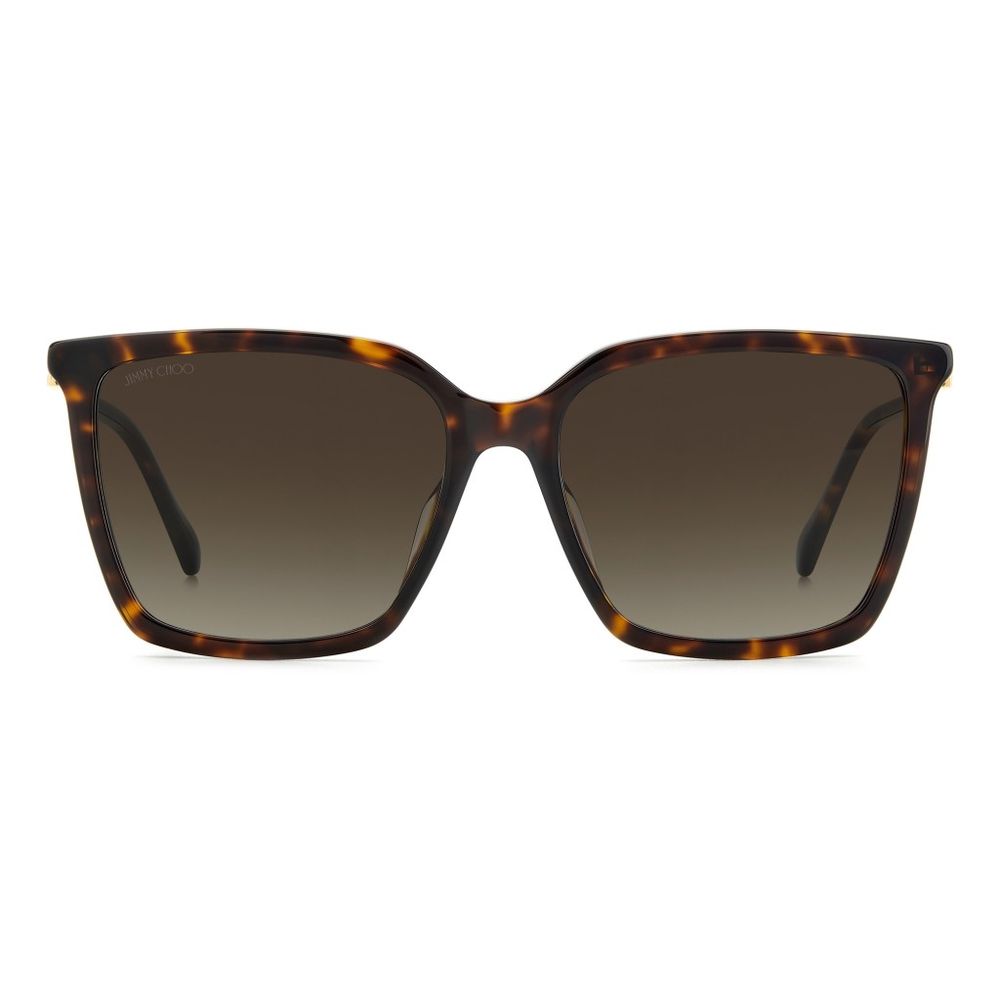 Sonnenbrille aus goldenem Metall