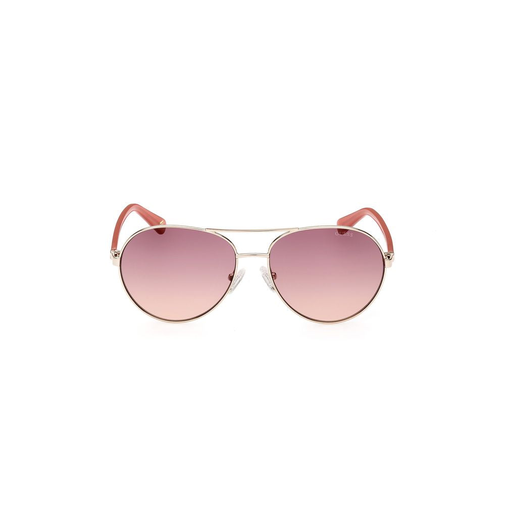 Sonnenbrille aus goldenem Metall