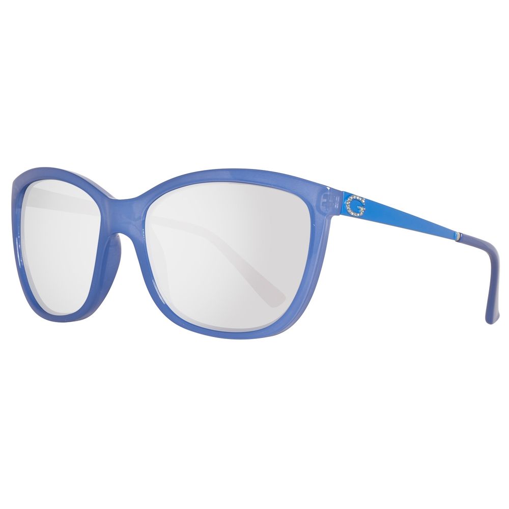 Blaue Sonnenbrille aus Kunststoff